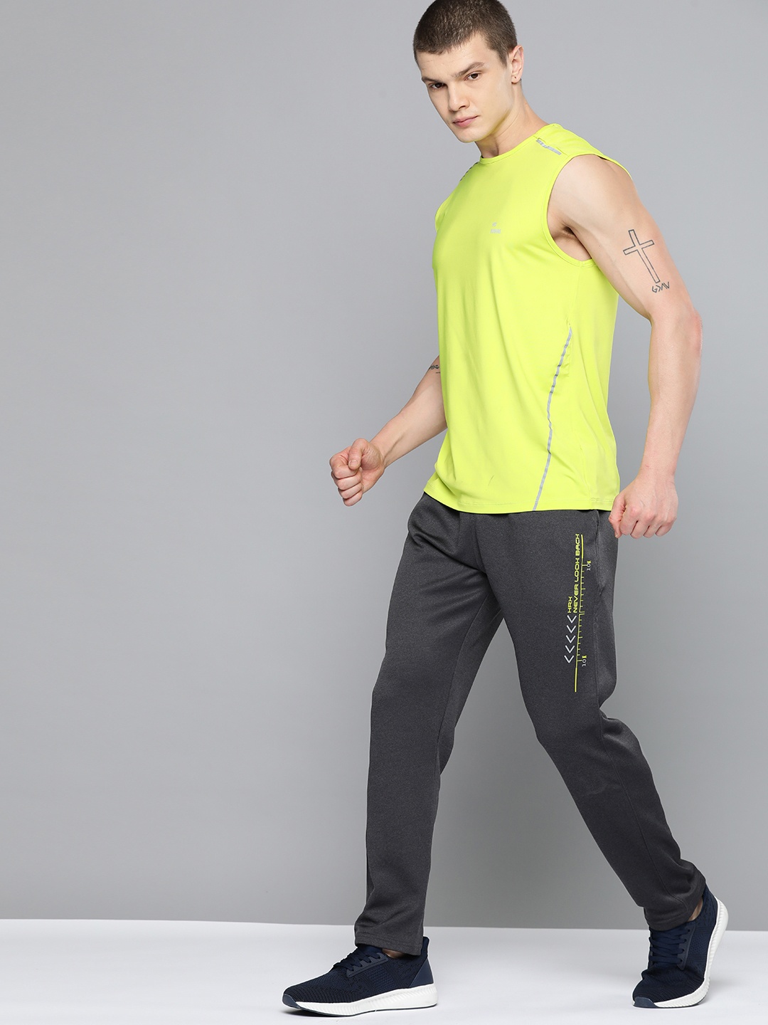 

HRX by Hrithik Roshan Men Running Slim Fit Track Pants, Grey