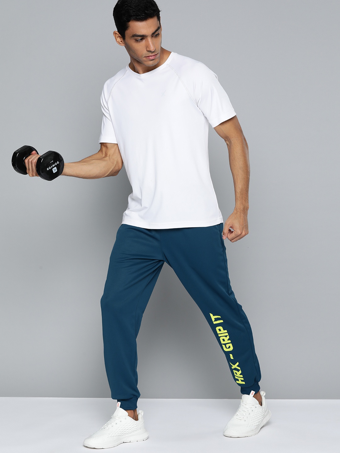 

HRX by Hrithik Roshan Men Rapid-Dry Training Joggers, Teal