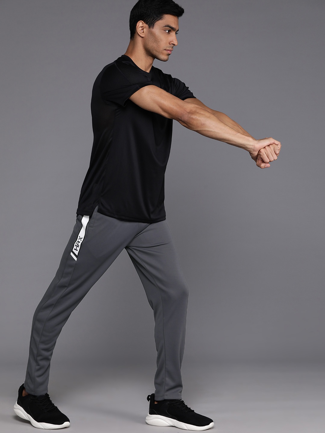 

HRX by Hrithik Roshan Men Rapid-Dry Training Track Pants, Grey