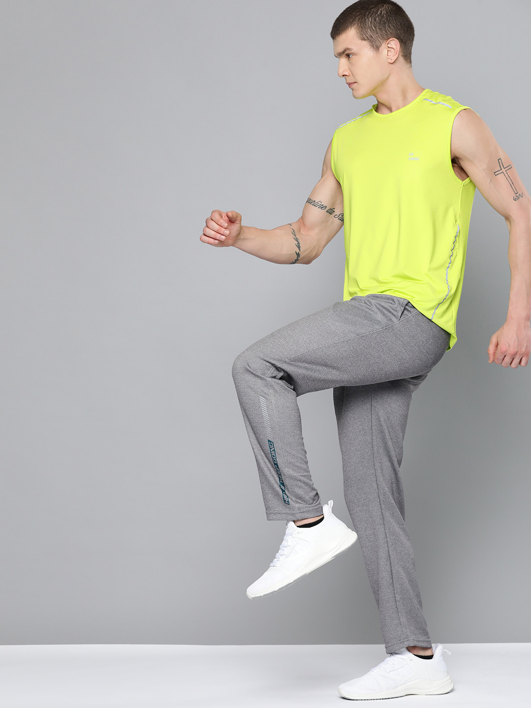 

HRX by Hrithik Roshan Men Running Slim Fit Track Pants, Grey
