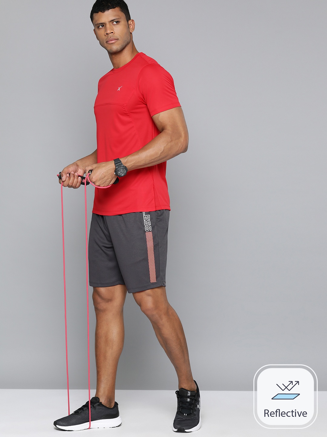

HRX by Hrithik Roshan Men Rapid Dry Training Shorts, Grey