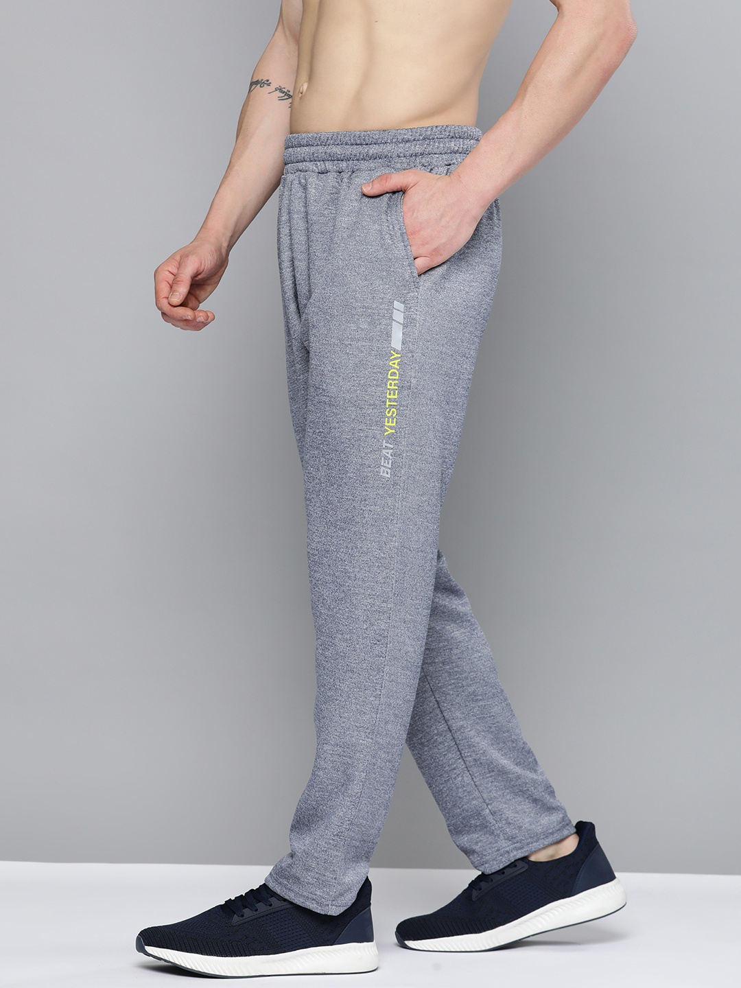 

HRX by Hrithik Roshan Men Rapid-Dry Running Track Pants, Blue