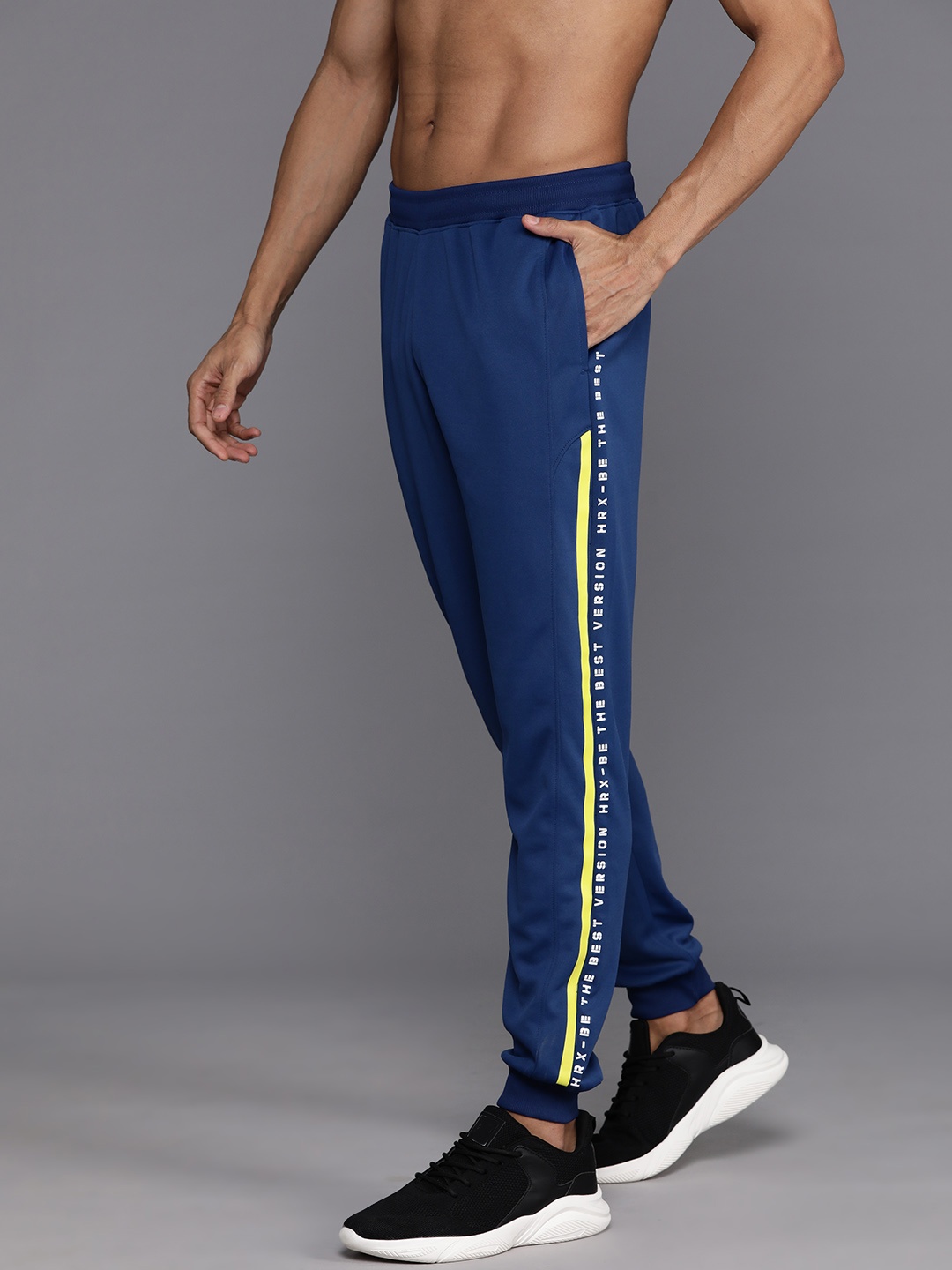 

HRX by Hrithik Roshan Men Rapid-Dry Training Joggers, Blue