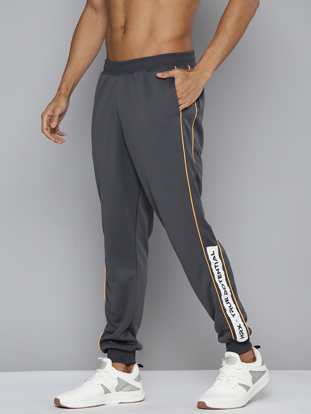 

HRX by Hrithik Roshan Men Rapid-Dry Training Joggers, Grey