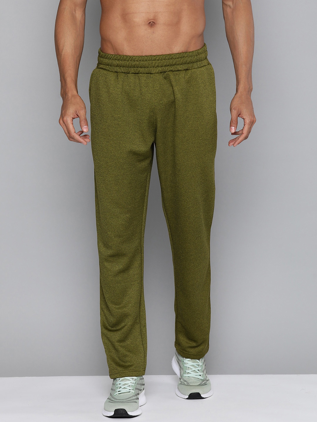 

HRX By Hrithik Roshan Men Slim Fit Rapid-Dry Running Track Pants, Olive