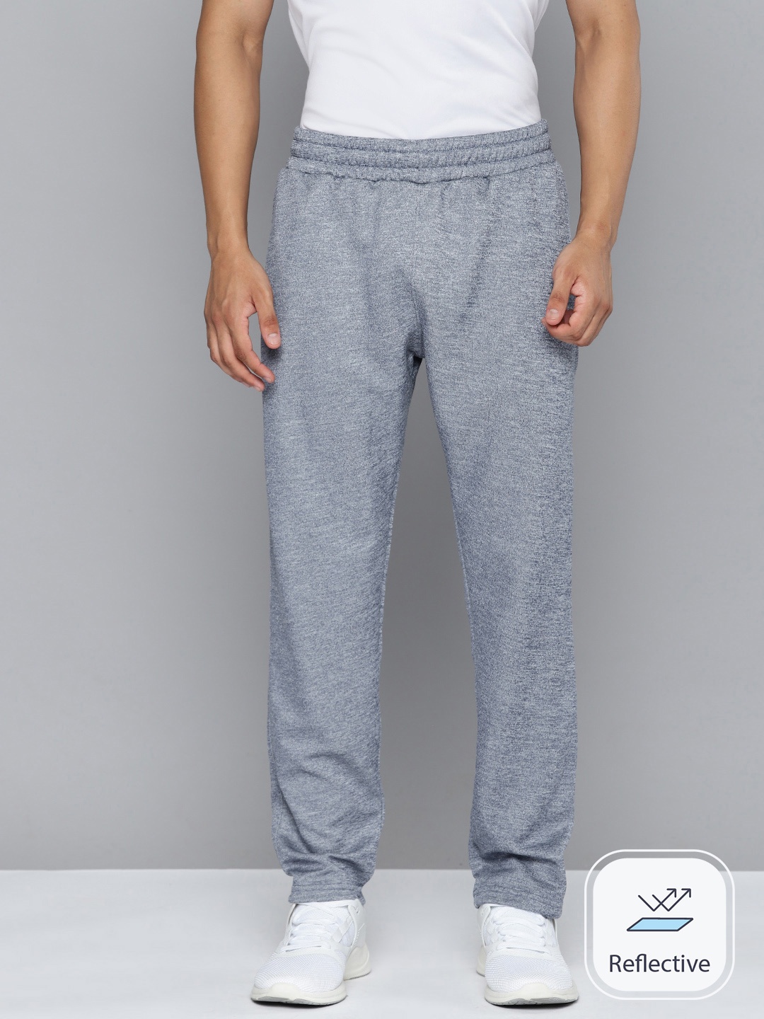 

HRX by Hrithik Roshan Men Slim Fit Rapid-Dry Running Track Pants, Blue
