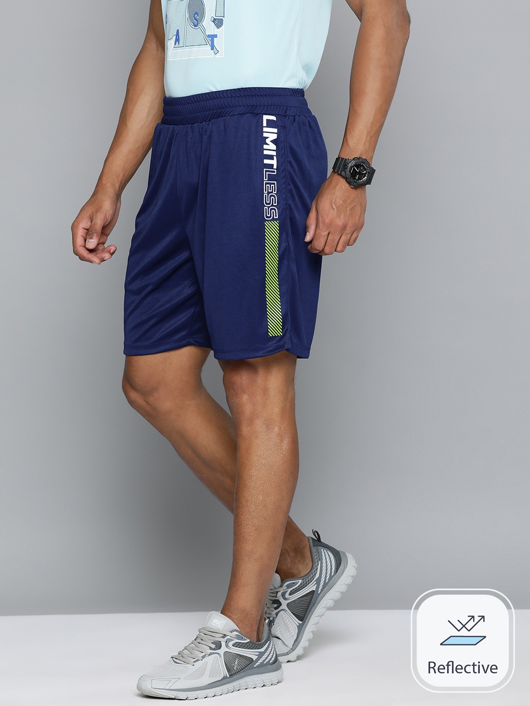 

HRX by Hrithik Roshan Men Rapid Dry Training Shorts, Blue