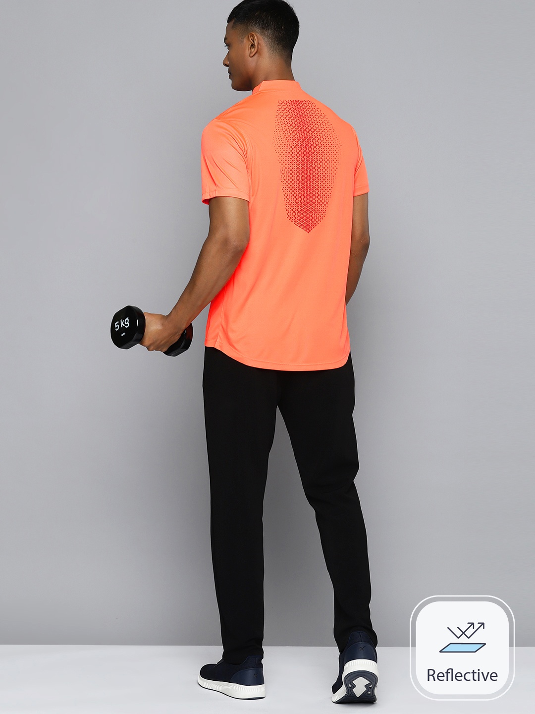 

HRX by Hrithik Roshan Men Printed Rapid-Dry Training T-shirt, Fluorescent green