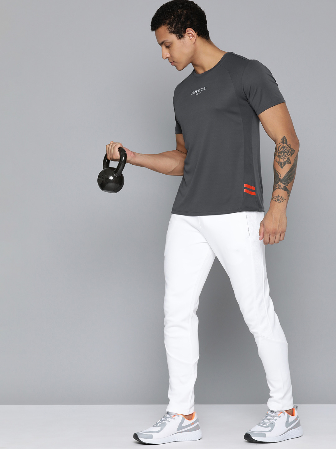

HRX by Hrithik Roshan Rapid-Dry Training T-shirt, Charcoal