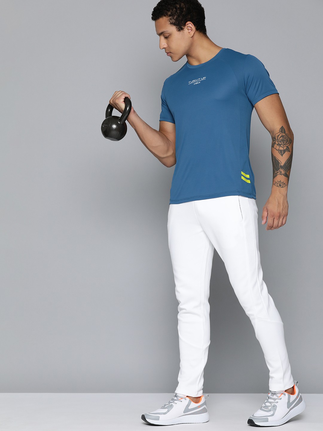 

HRX by Hrithik Roshan Rapid-Dry Training T-shirt, Blue