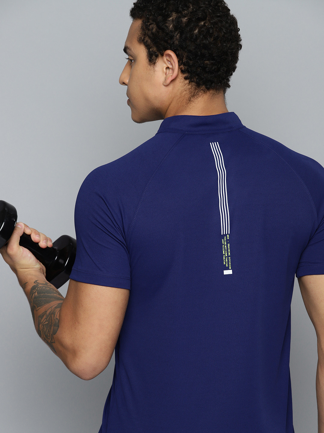 

HRX by Hrithik Roshan Men Rapid-Dry Training T-shirt, Navy blue