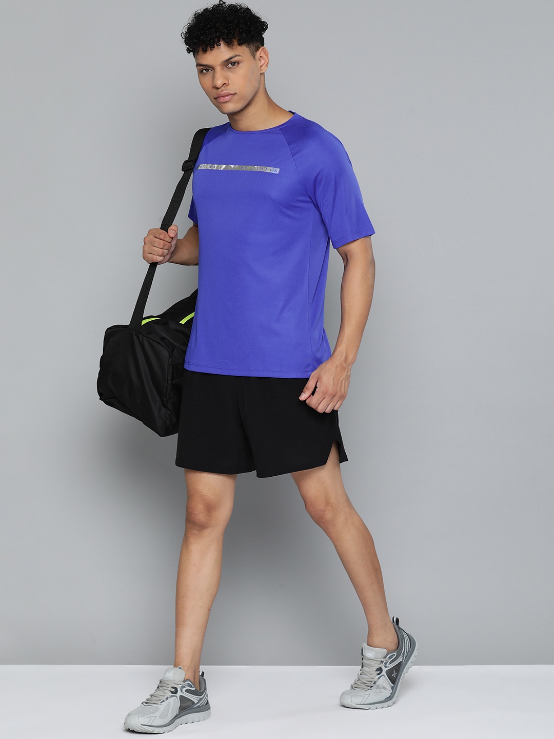 

HRX by Hrithik Roshan Typography Training Rapid-Dry T-shirt, Blue
