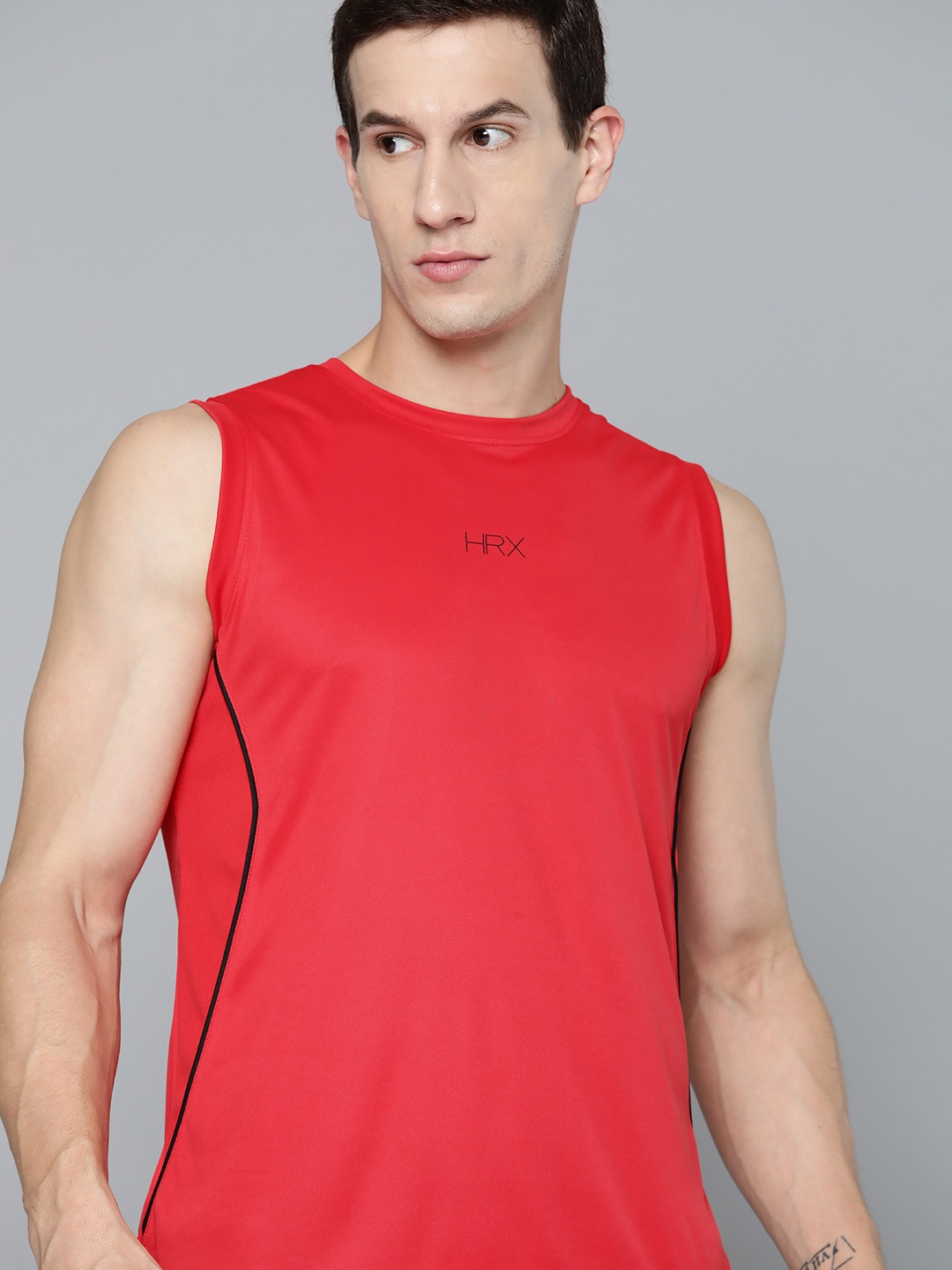 

HRX by Hrithik Roshan Rapid-Dry Training T-shirt, Red