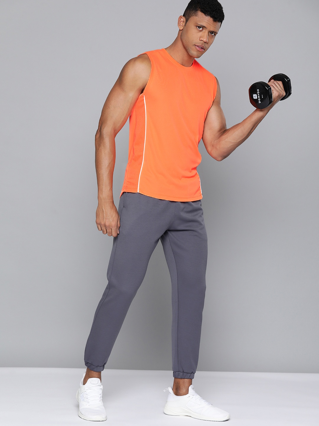 

HRX by Hrithik Roshan Men Printed Detail Training T-shirt, Orange