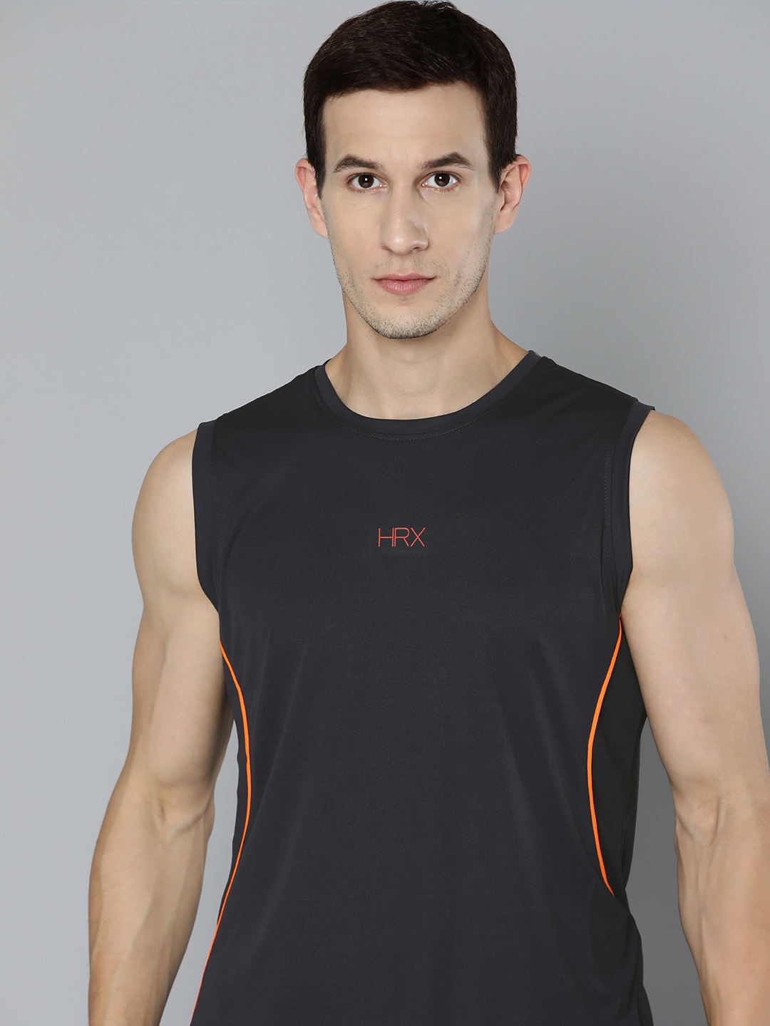 

HRX by Hrithik Roshan Men Rapid-Dry Training T-shirt, Charcoal