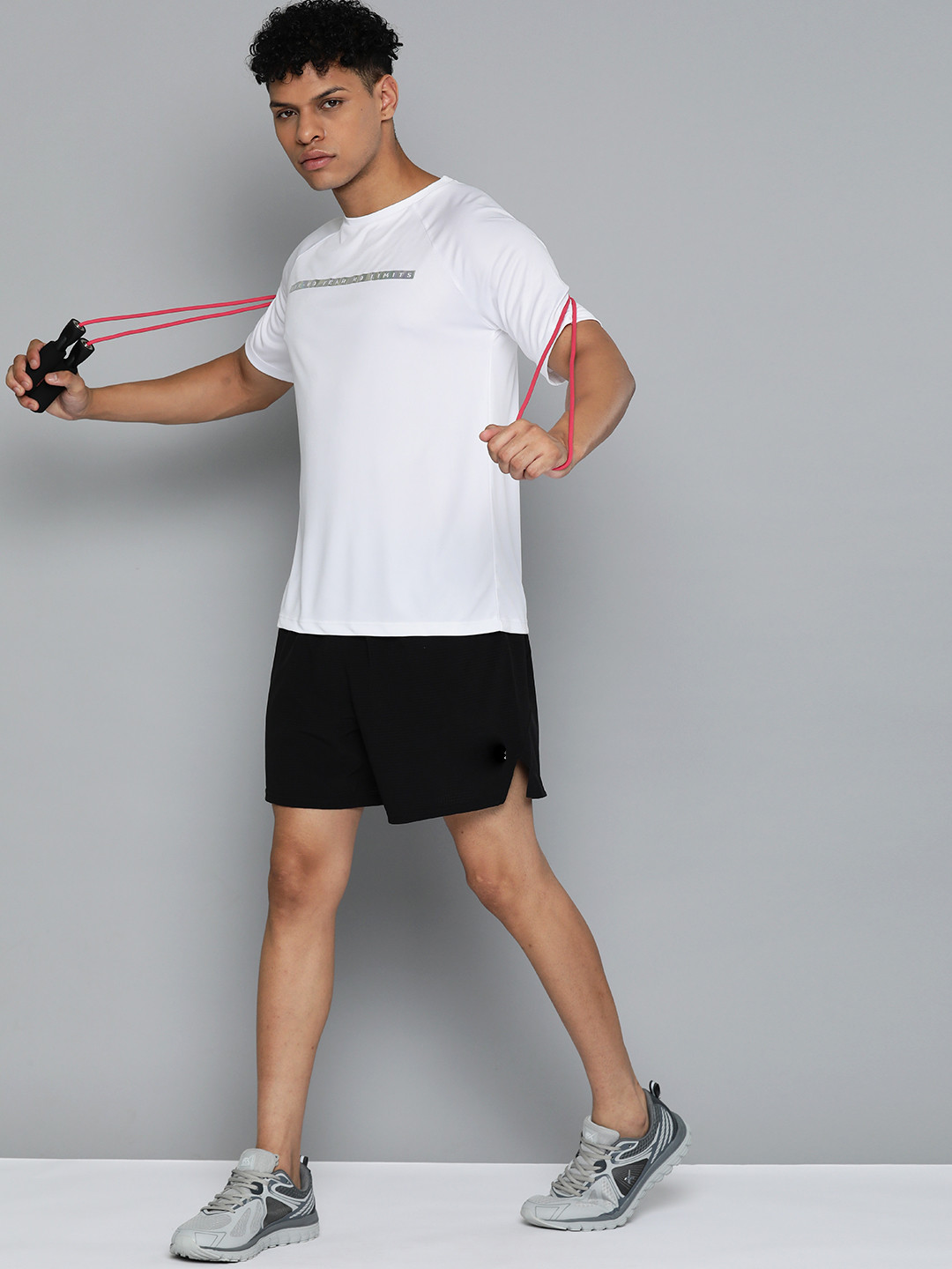 

HRX by Hrithik Roshan Typography Printed Training Rapid-Dry T-shirt, White