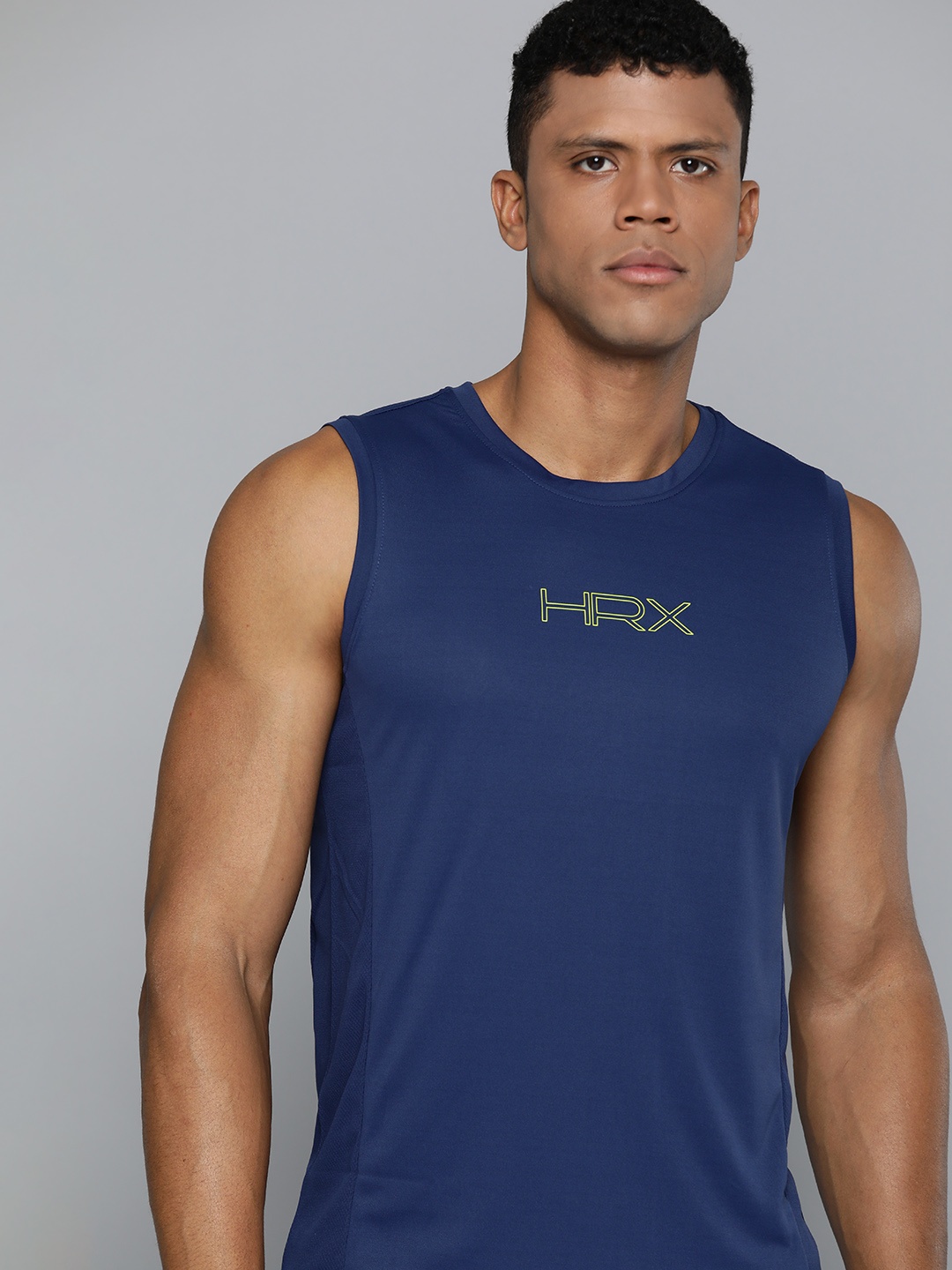 

HRX by Hrithik Roshan Men Brand Logo Printed Rapid-Dry Training T-shirt, Teal