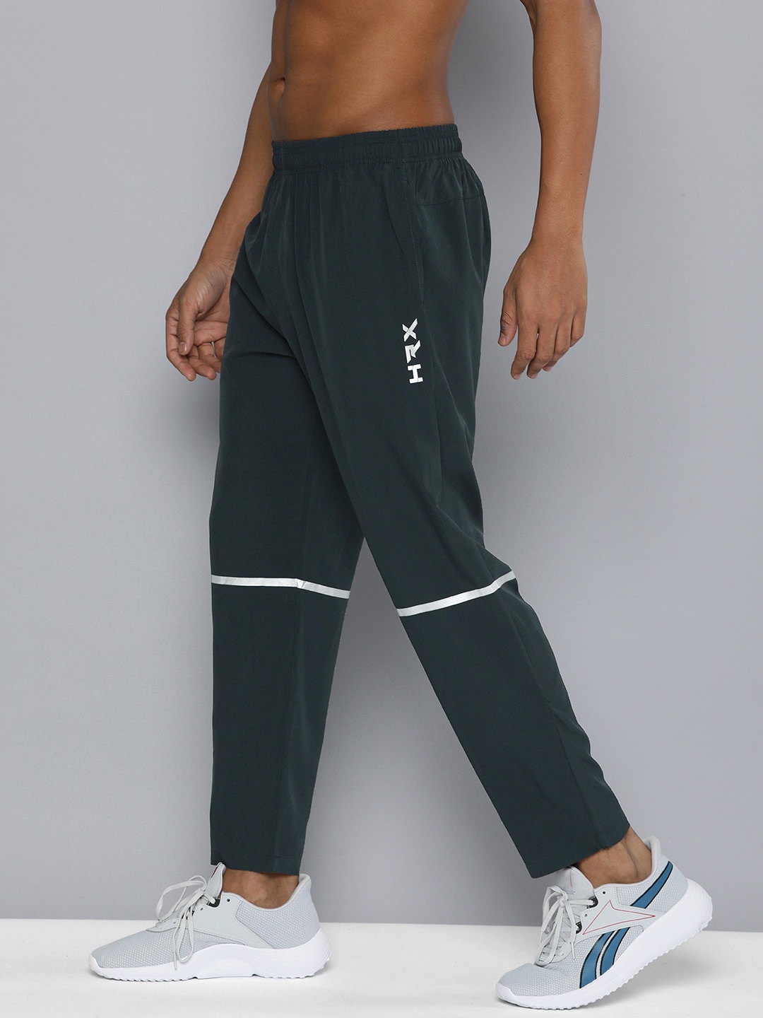 

HRX by Hrithik Roshan Men Brand Logo Printed Rapid-Dry Training Track Pants, Green