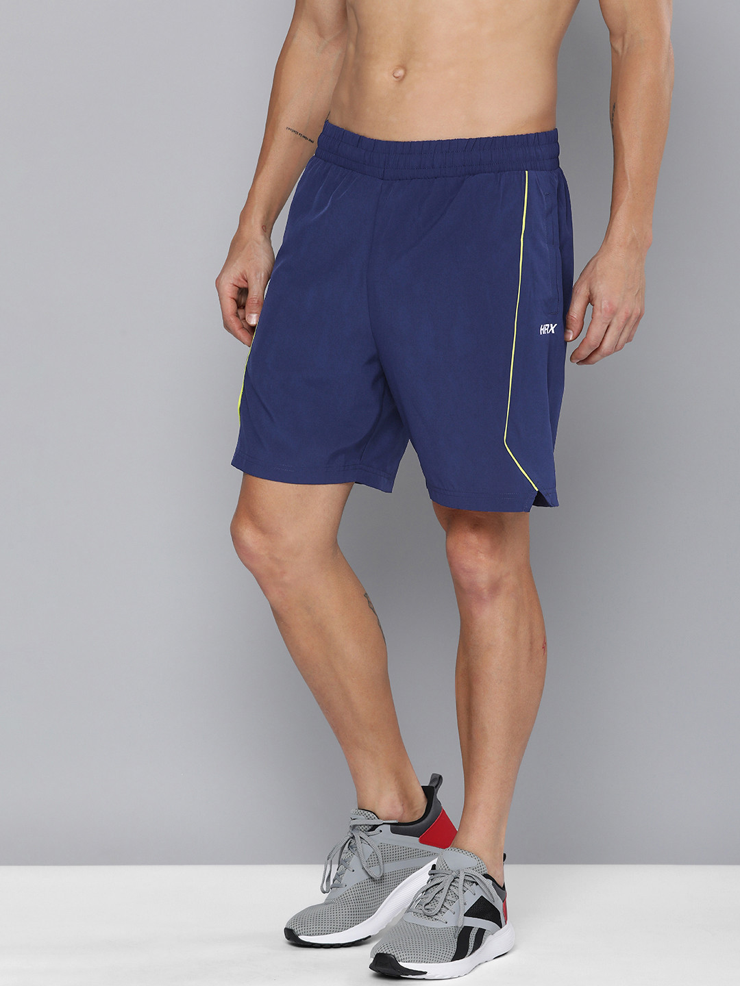 

HRX by Hrithik Roshan Men Rapid Dry Antimicrobial Finish Training Sports Shorts, Blue
