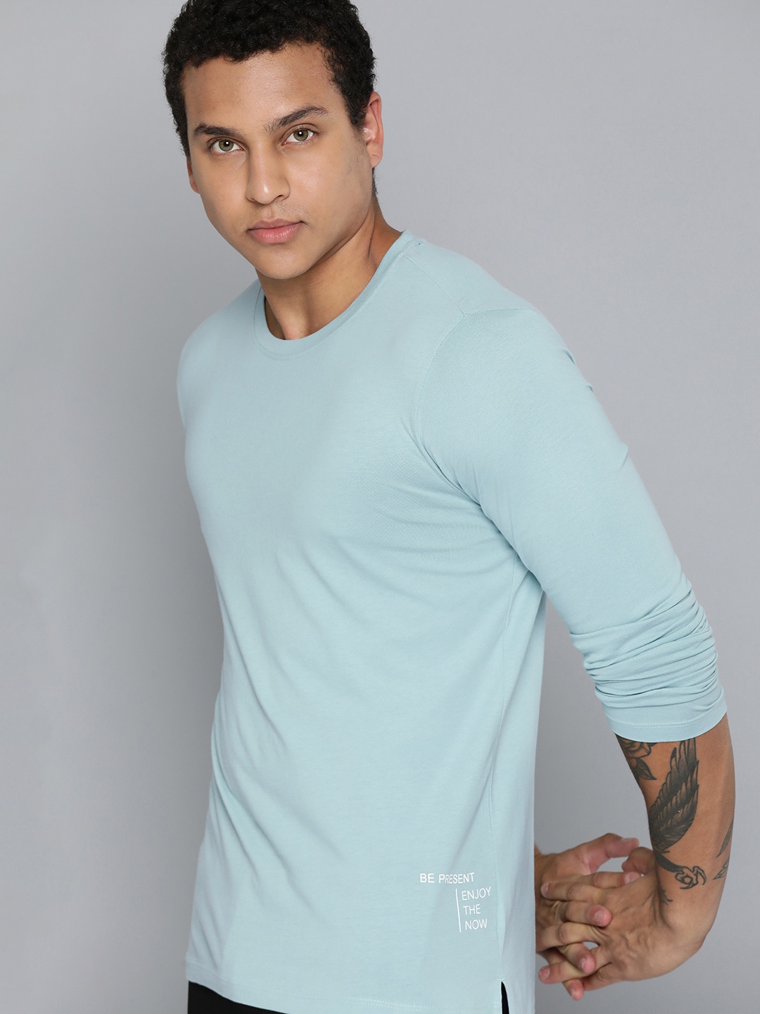 

HRX by Hrithik Roshan Pure Cotton Yoga T-shirt, Blue