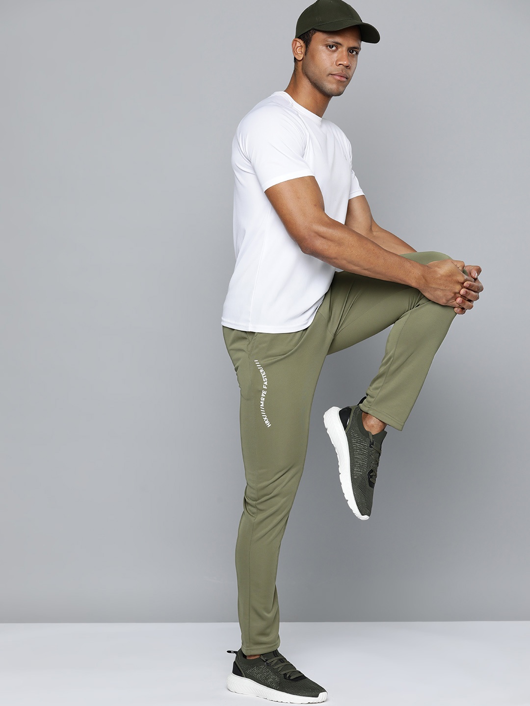 

HRX by Hrithik Roshan Men Rapid Dry Training Track Pants, Olive