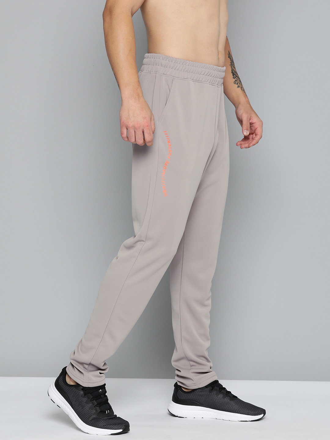 

HRX by Hrithik Roshan Men Rapid-Dry Running Track Pants, Grey