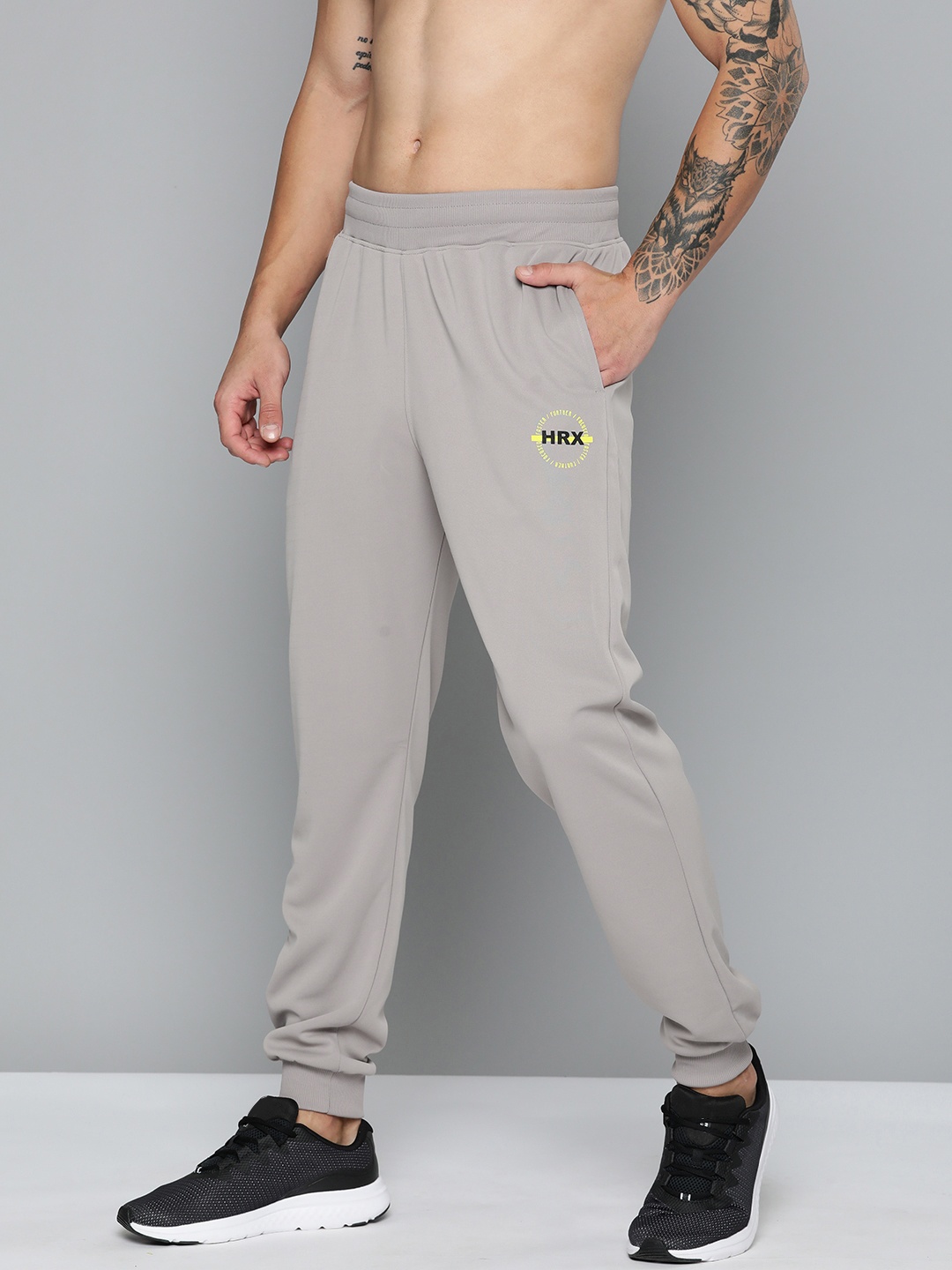 

HRX by Hrithik Roshan Men Rapid-Dry Running Joggers, Grey