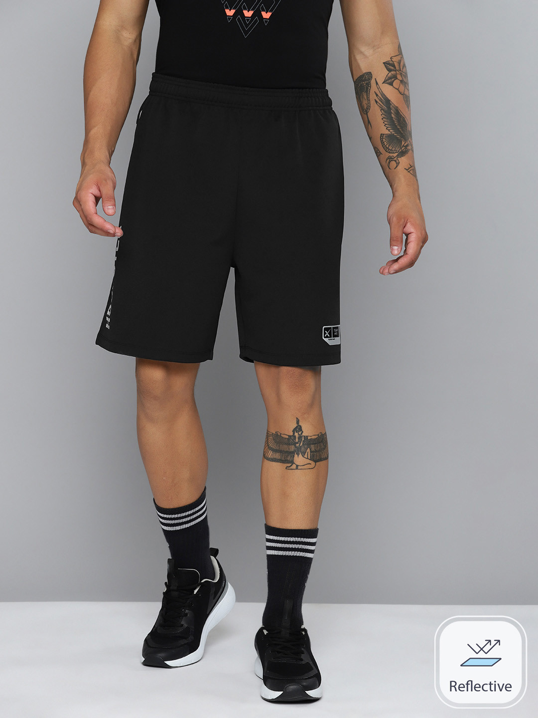

HRX by Hrithik Roshan Men Rapid-Dry Basketball Shorts, Black