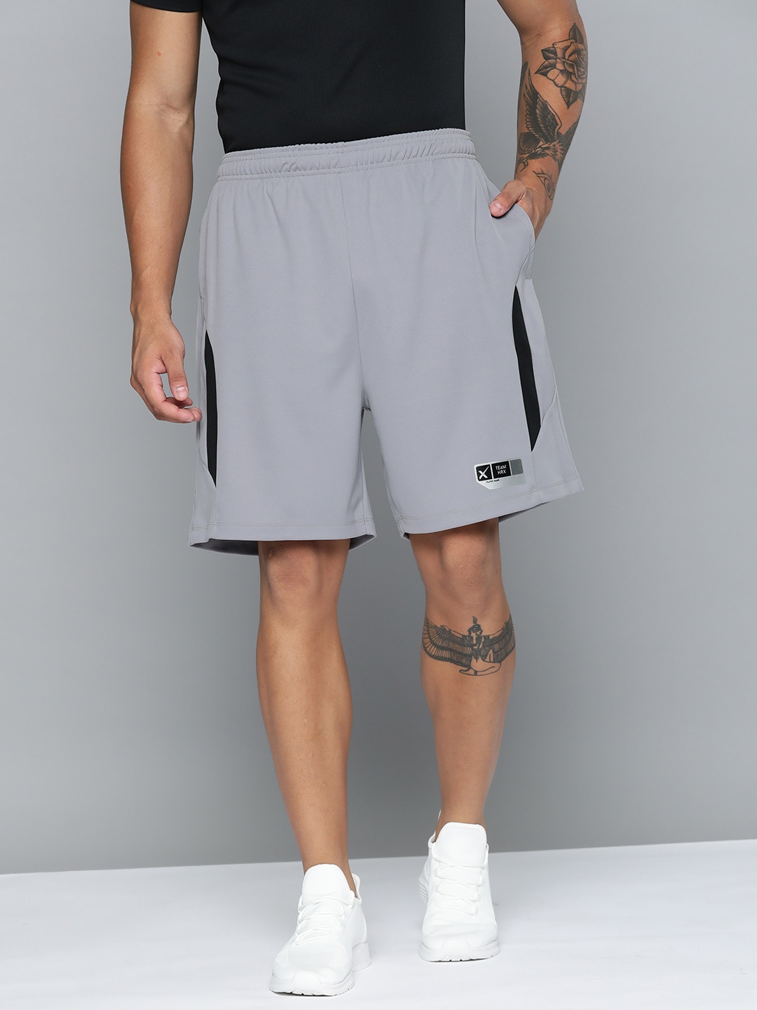 

HRX by Hrithik Roshan Men Rapid-Dry Basketball Shorts, Grey