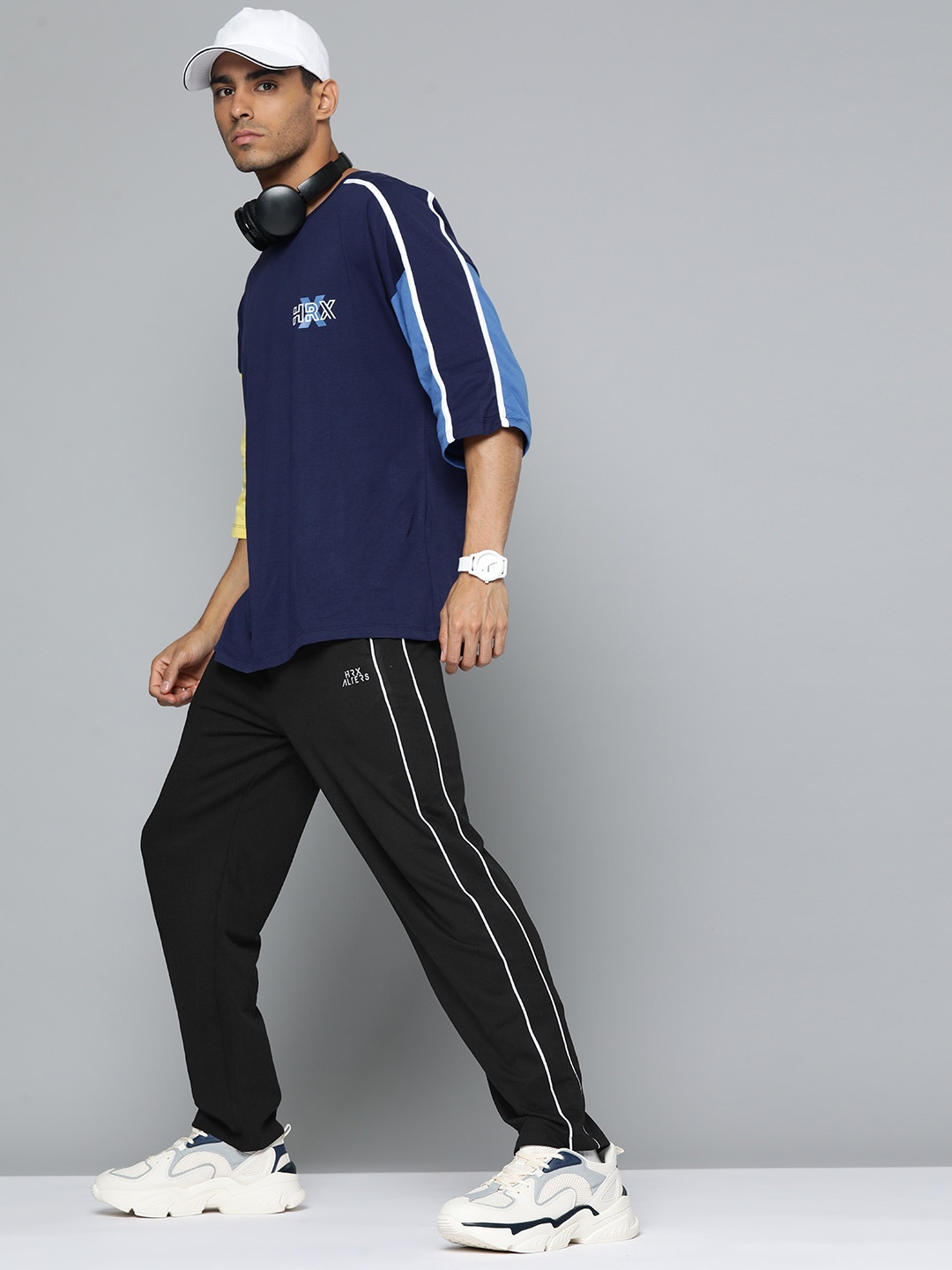 

HRX by Hrithik Roshan Men Straight Fit Track Pants, Black
