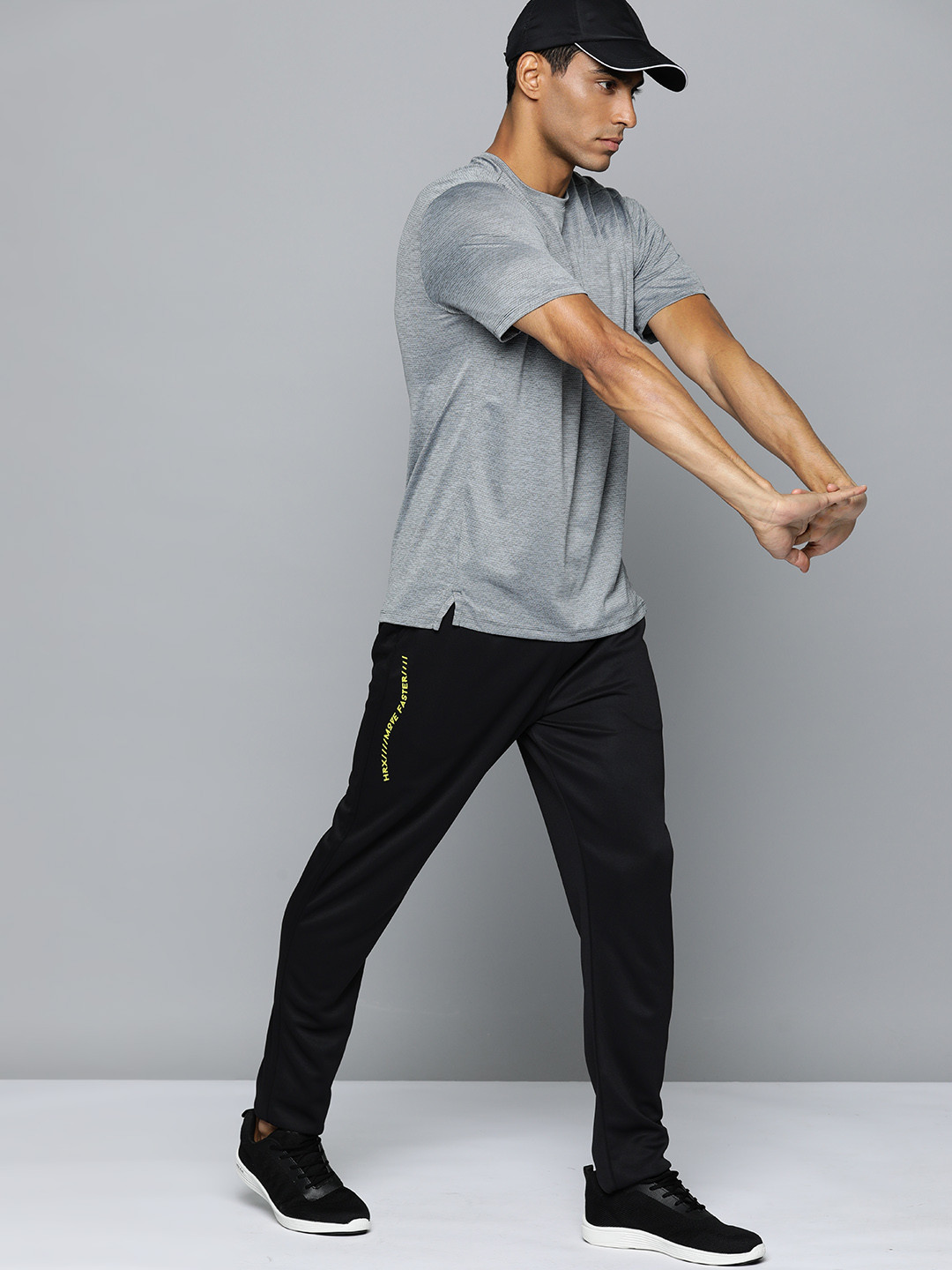 

HRX by Hrithik Roshan Men Rapid Dry Running Track Pants, Black