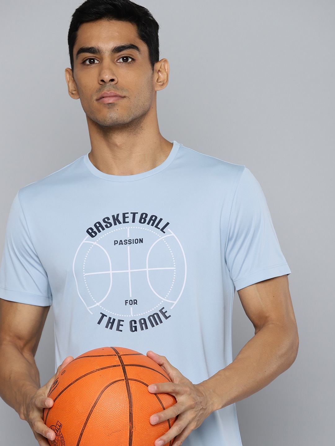 

HRX by Hrithik Roshan Men Basketball Typography Printed T-shirt, Blue