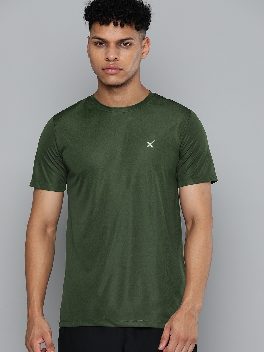 

HRX by Hrithik Roshan Printed Training T-shirt, Green