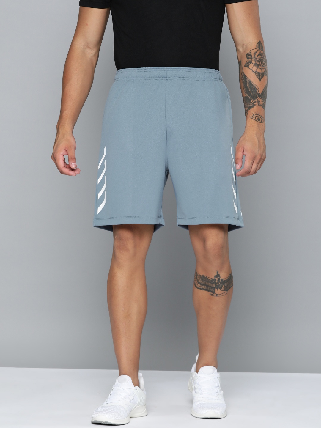 

HRX by Hrithik Roshan Men Printed Rapid-Dry Basket Ball Shorts, Blue