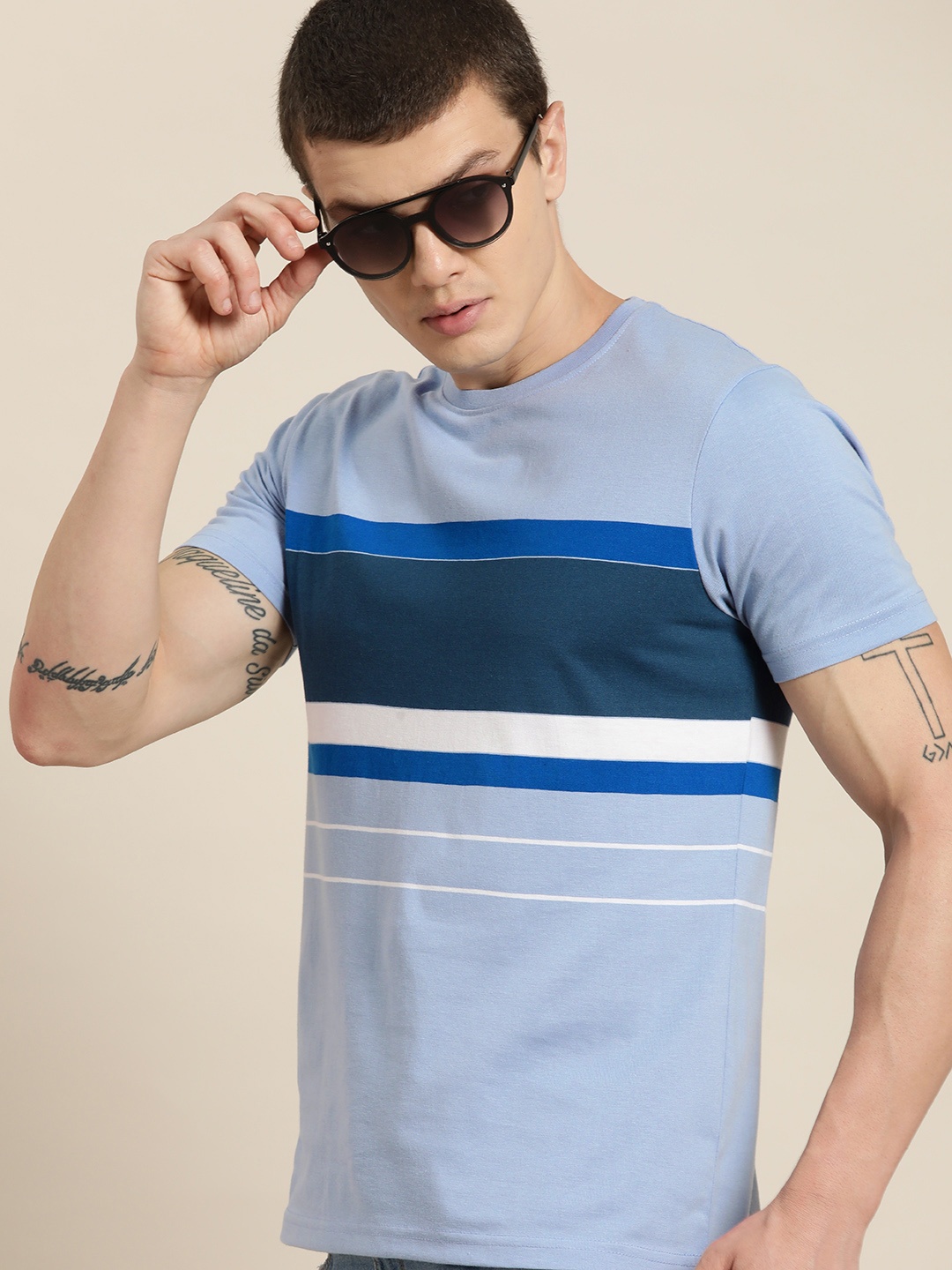 

Moda Rapido Striped T-shirt, Blue