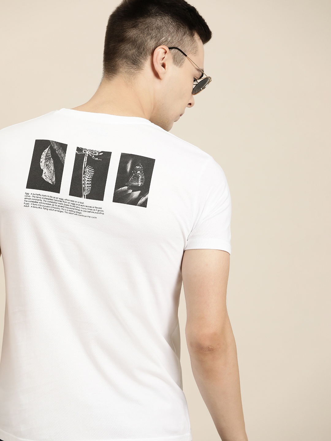 

Moda Rapido Printed Pure Cotton T-shirt, White