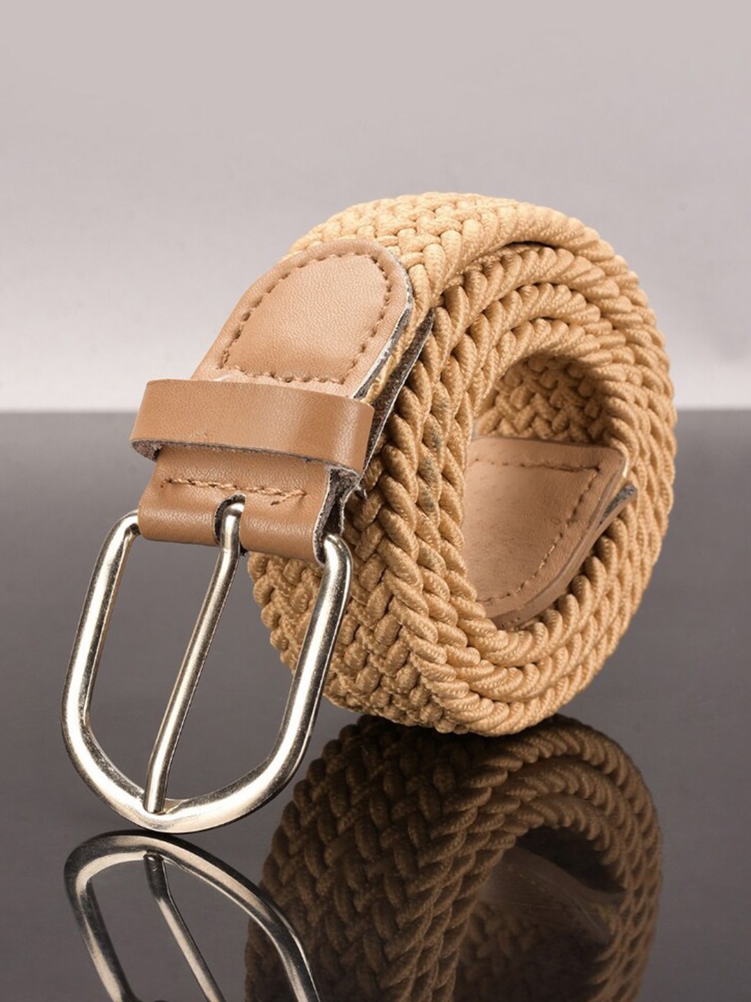 

Kastner Woven Design Canvas Belt, Beige