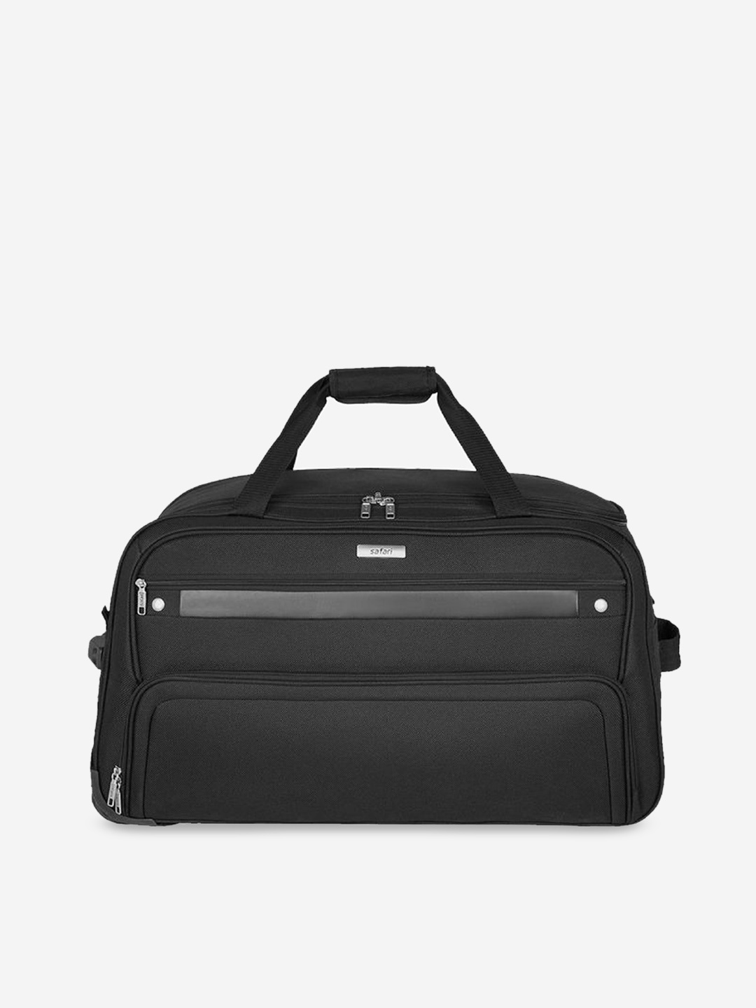 

Safari Rolling-Sided Small Duffle Trolley Bag, Black