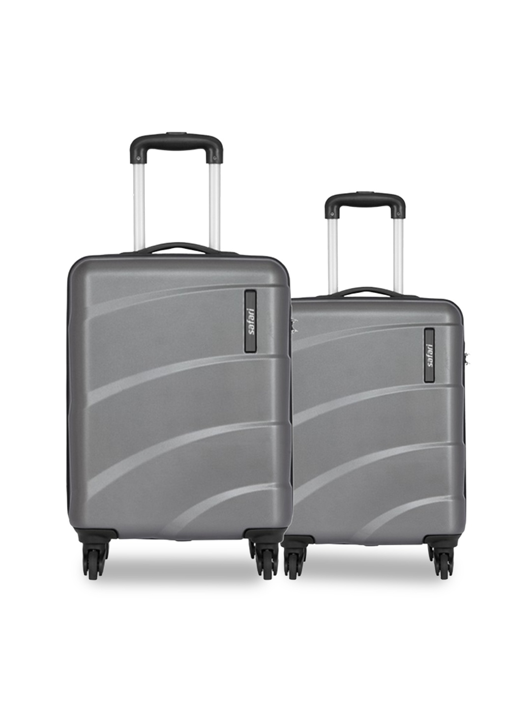 

Safari Set Of 2 Hard-Sided Trolley Suitcases, Grey