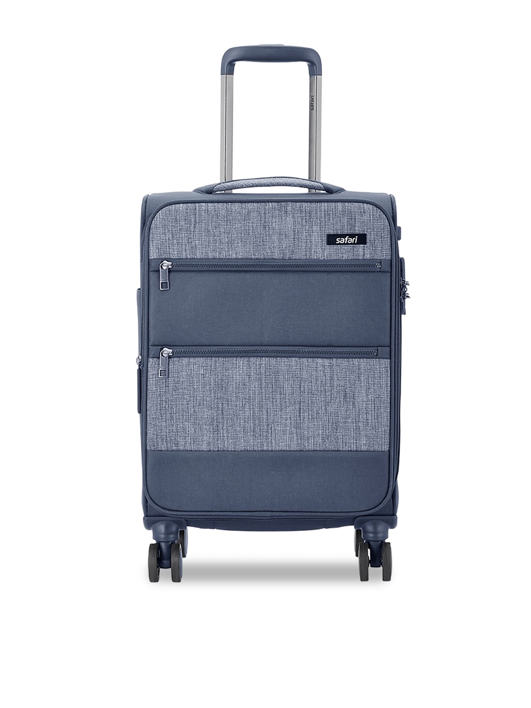 

Safari Soft-Sided Small Trolley Suitcase, Blue