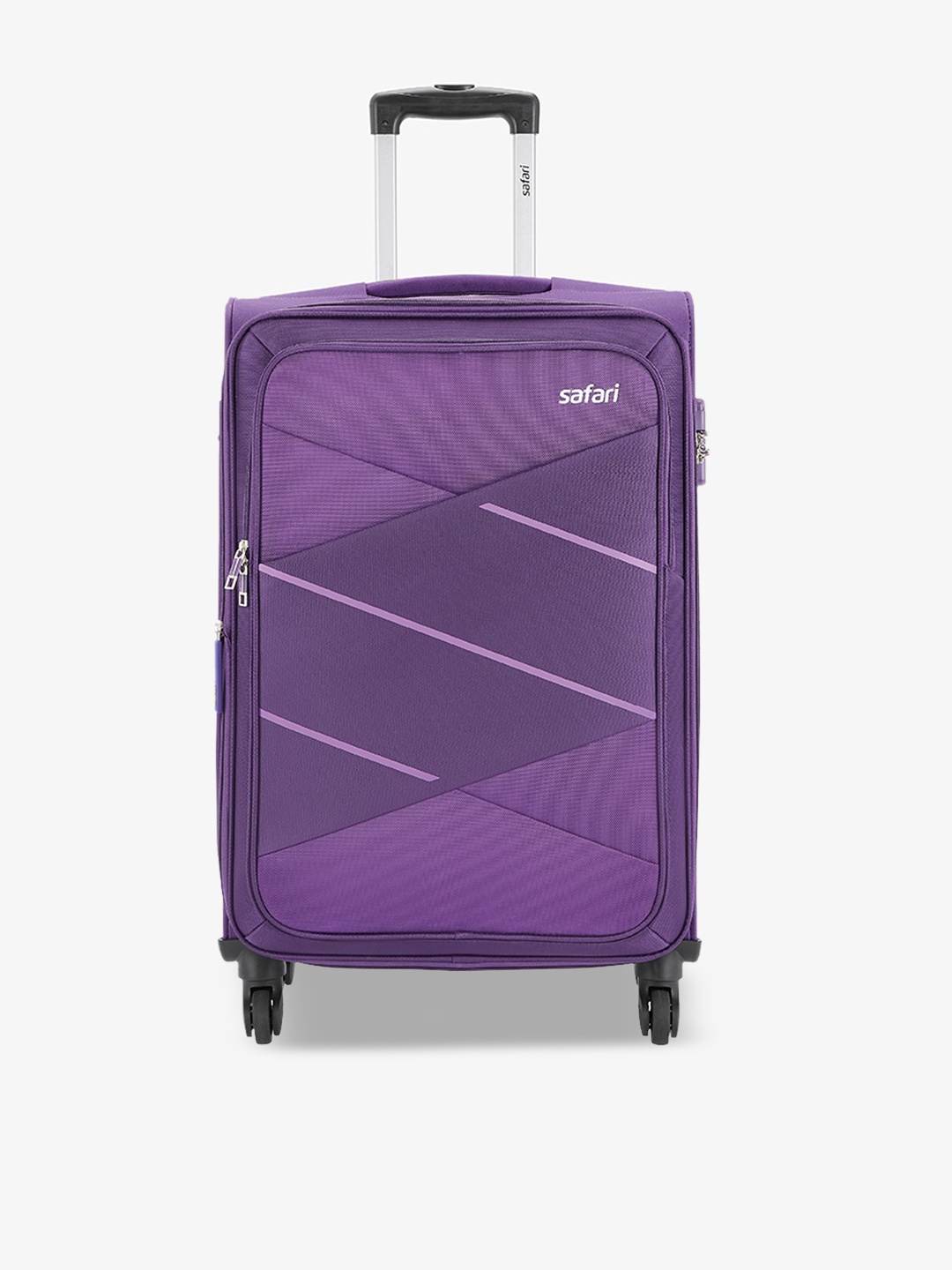 

Safari Soft-Sided Textured Medium Trolley Suitcase, Purple