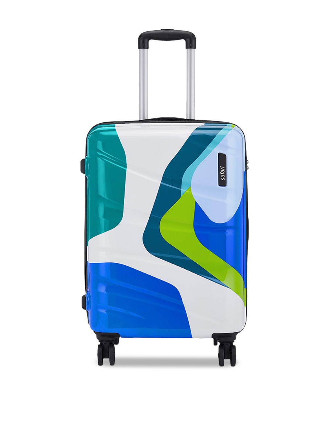 

Safari Chroma Plus Printed Hard Sided Cabin Trolley Bag, White