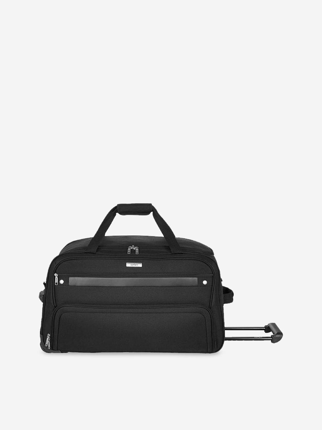 

Safari Rolling-Sided Large Duffle Trolley Bag, Black