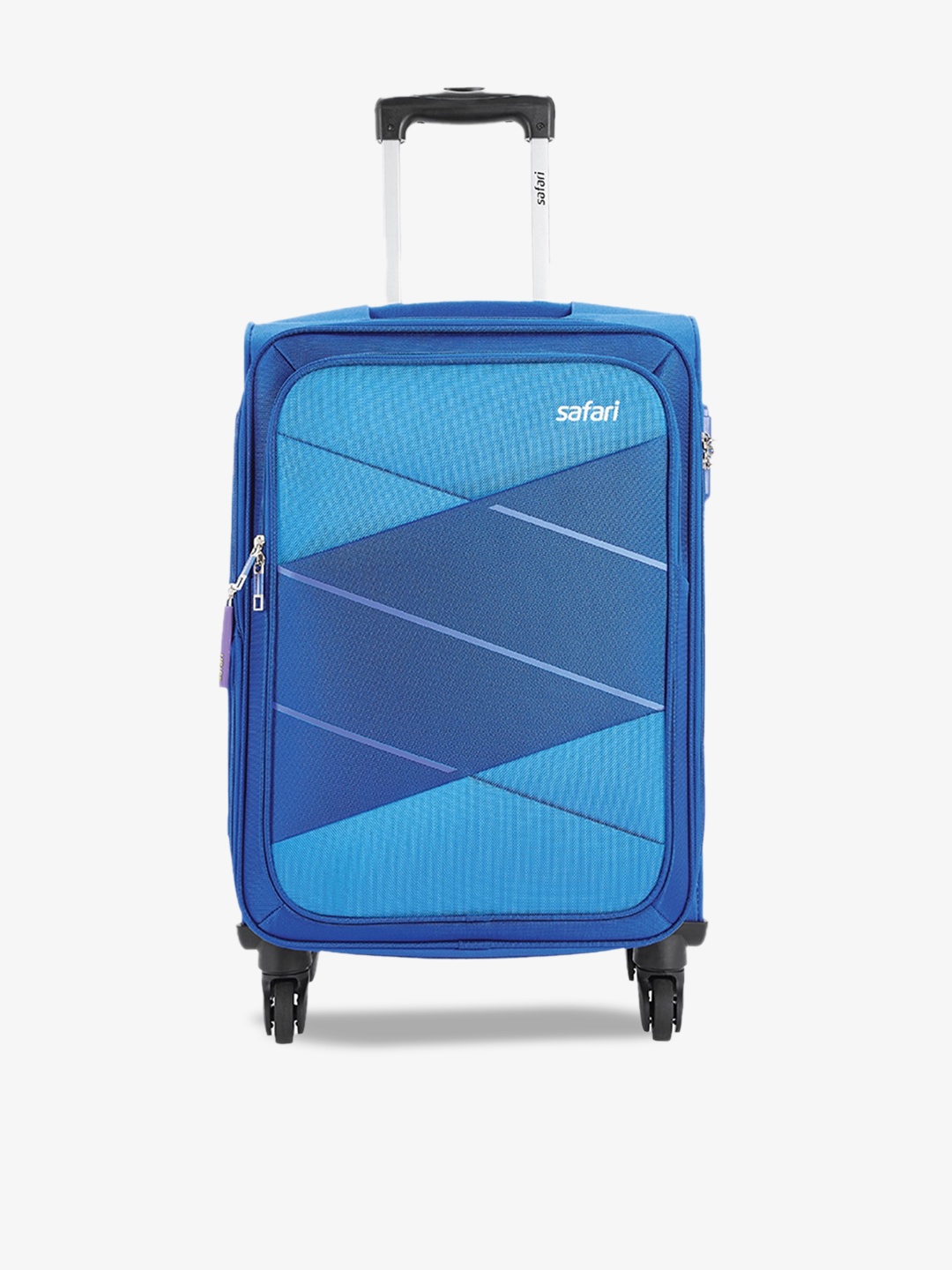 

Safari Textured Soft-Sided Medium Trolley Suitcase, Blue