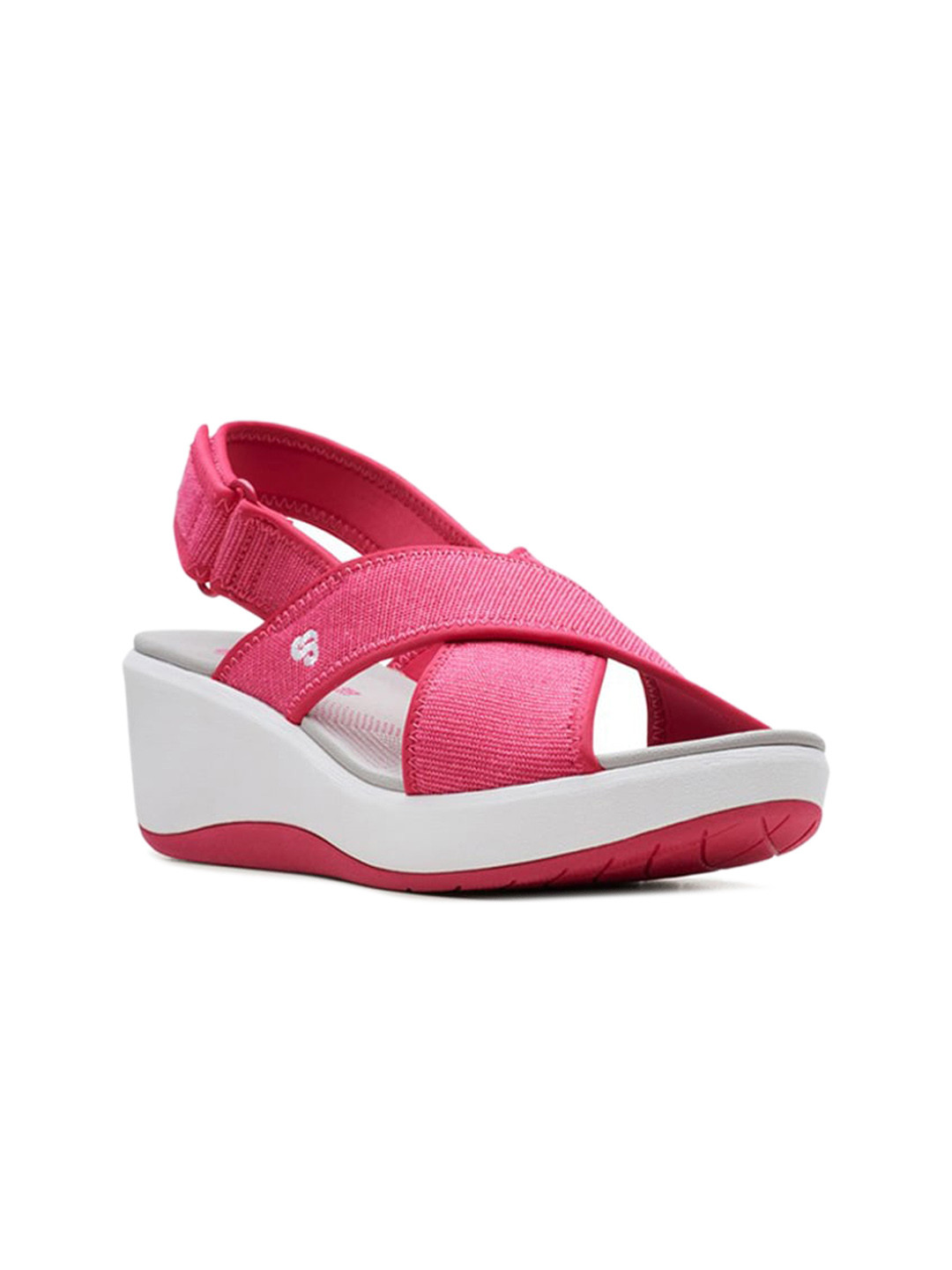 

Clarks Open Toe Wedge Heels, Pink