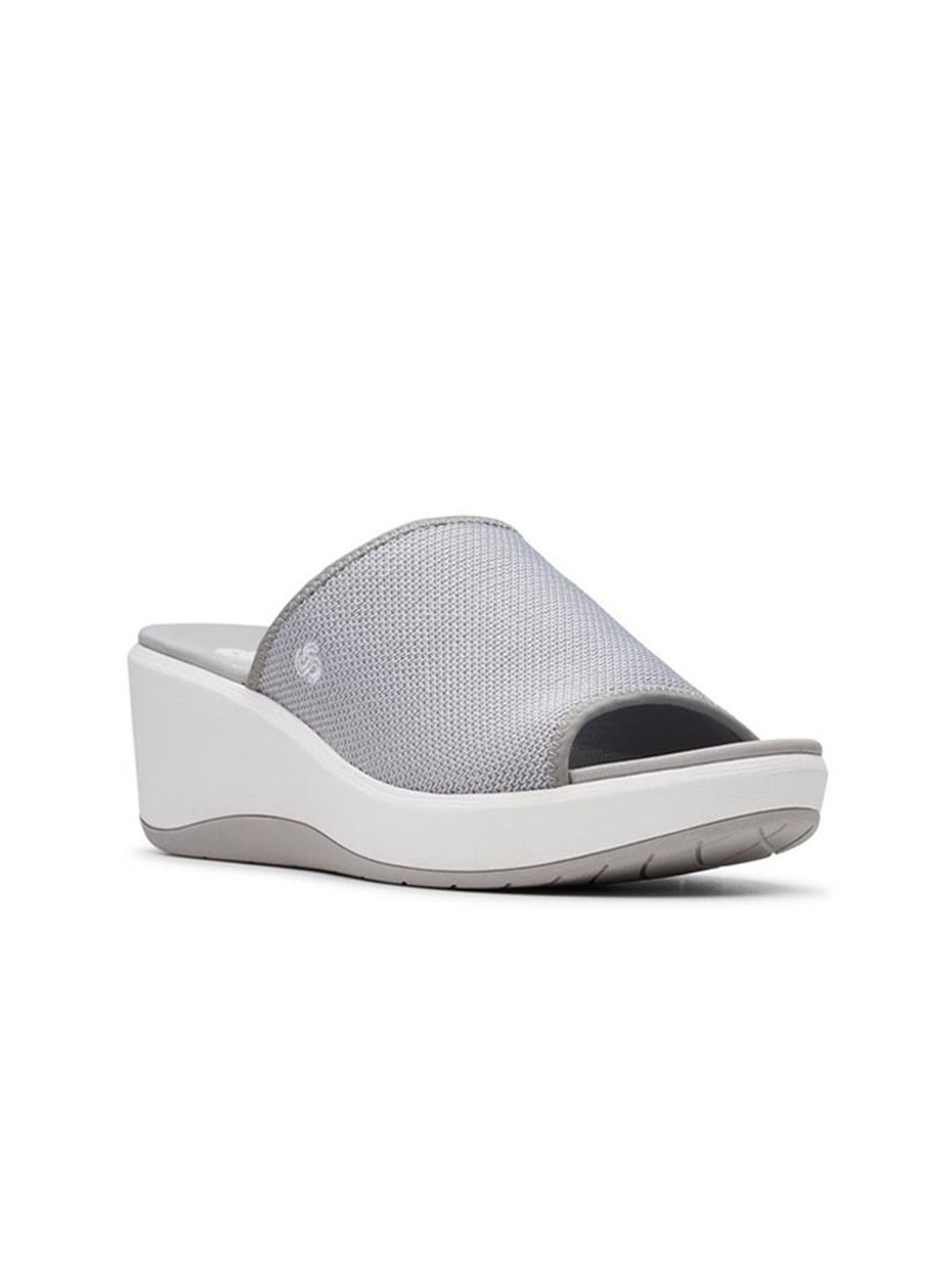 

Clarks Peep Toe Wedge Heels, Grey