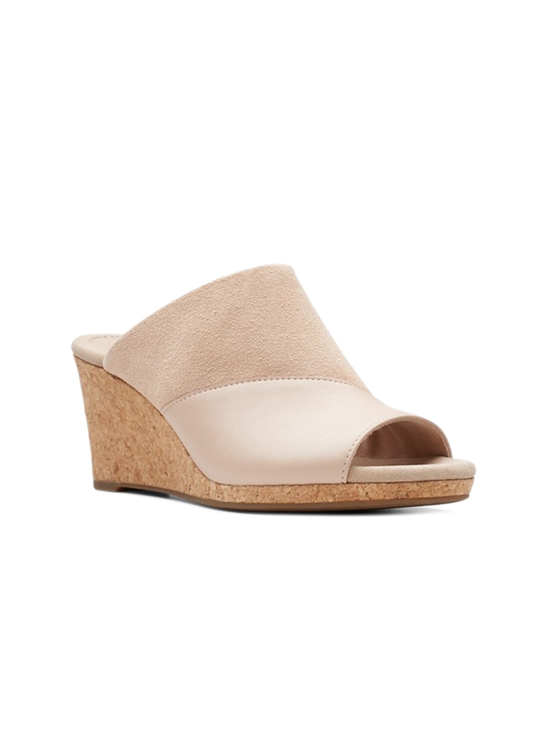 

Clarks Suede Wedge Peep Toes, Pink