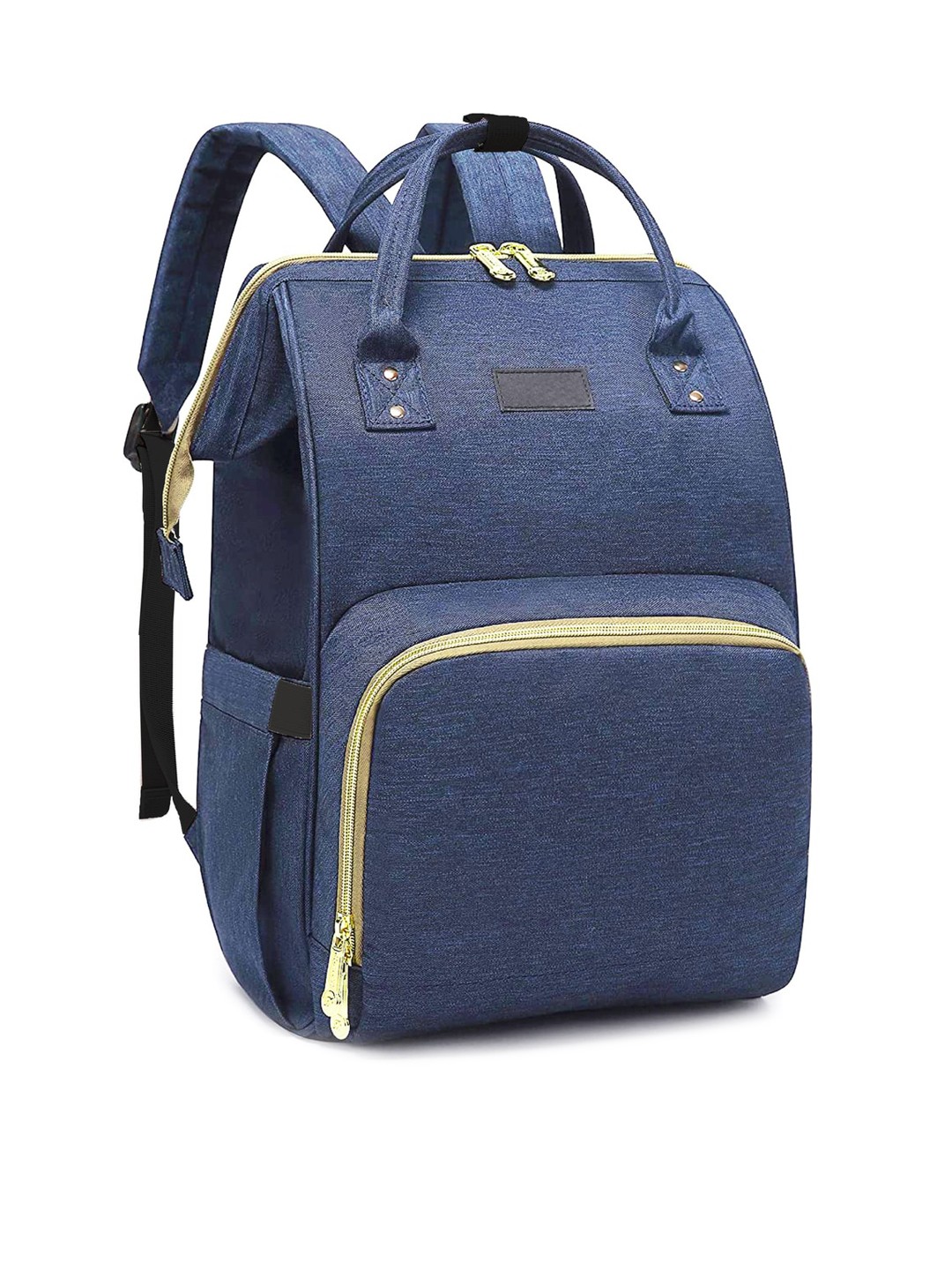 

Babymoon Women Multifunction Lightweight Fabric Diaper Bag, Navy blue