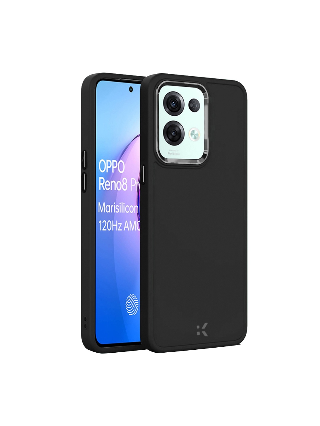 

Karwan Oppo Reno 8 Pro Phone Shock Proof Back Cover, Black