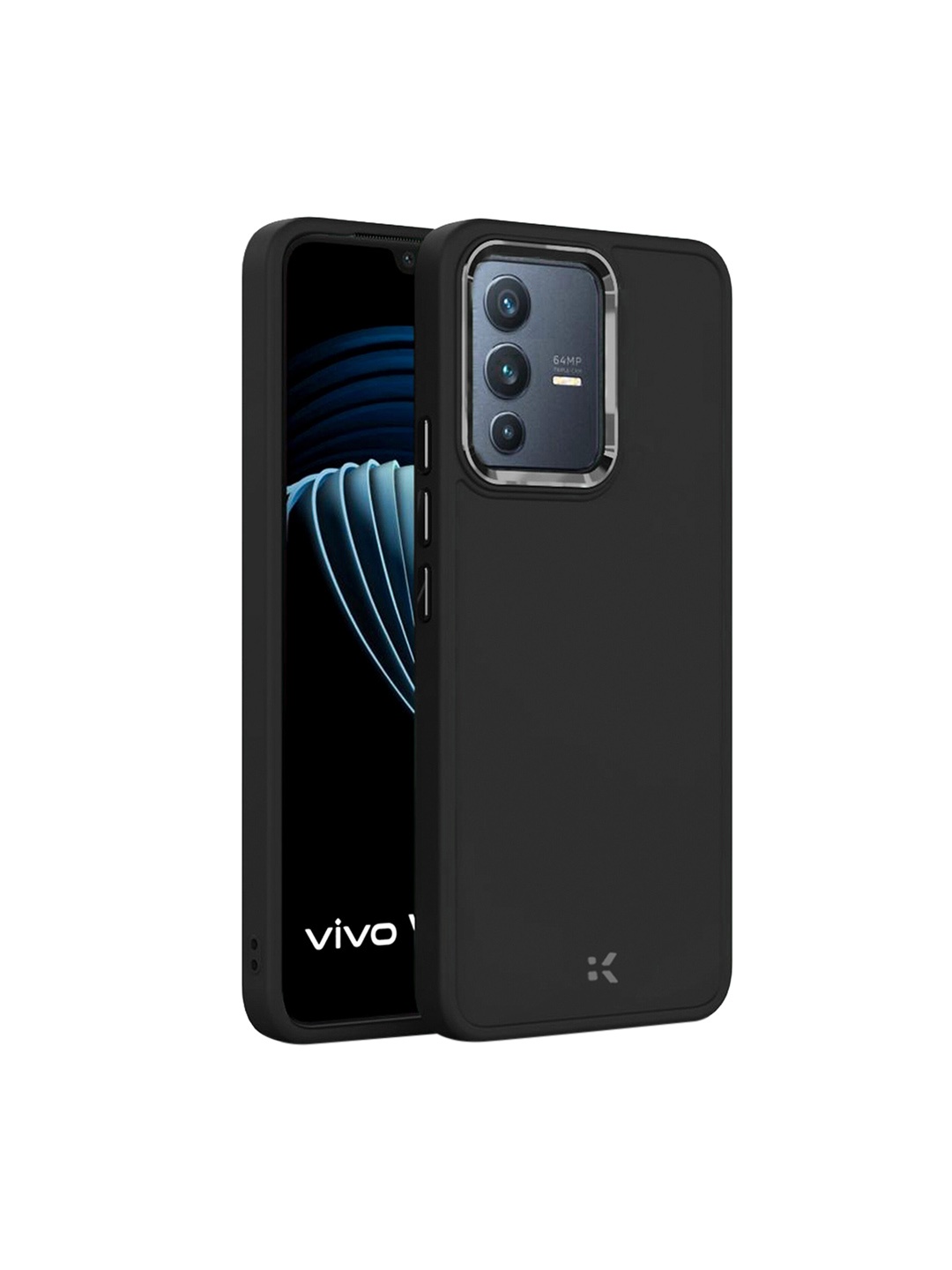 

Karwan Shock Proof vivo V23 Pro 5G Phone Back Cover, Black